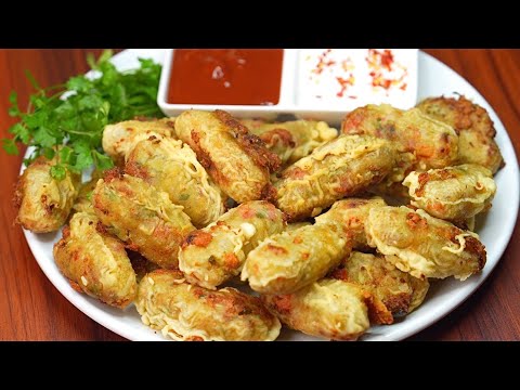 रमजान के लिए नये क्रिस्पी पिज़्ज़ा रोल Ramzan Special Pizza Roll Recipe | Crispy Aloo Roll Street Food