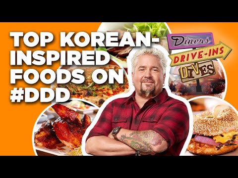 Top #DDD Korean-Inspired Food Videos with Guy Fieri | Diners, Drive-Ins, and Dives | Food Network