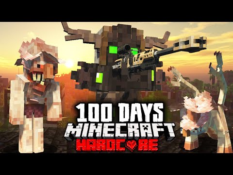 I Spent 100 Days in THE LAST OF US Zombie Simulation in Hardcore Minecraft