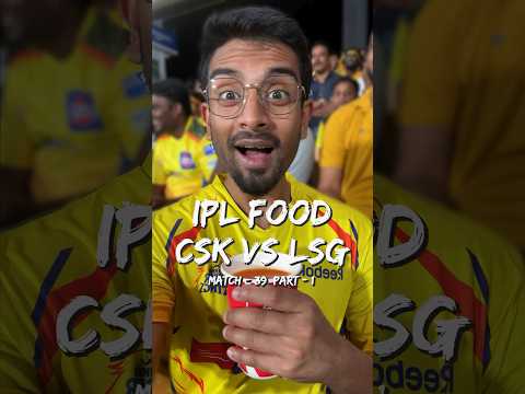 Stadium Food While CSK Captain Scored A 100 Vs LSG!! 🏏🍕🏆 (1/2)