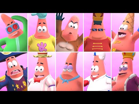 SpongeBob The Patrick Star Game - All Costumes