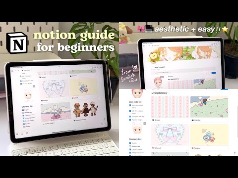 ⭐️💻Notion guide for beginners🧾starting from scratch, how to balance school and other activities