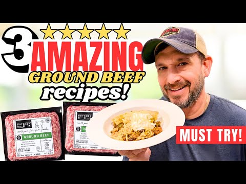 3 *NEW* Ground Beef Dinner Recipes You NEED to Make This Week!