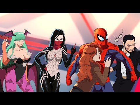 Spiderman 616  and Spooderman and Spider Society React to Paul and Marry Jane marriage Compilation