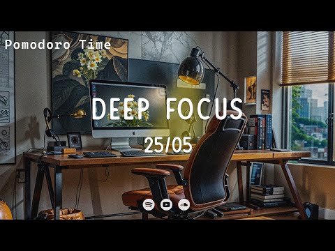 Pomodoro deep focus ★︎ Study focus ★︎ 25 Minute Timer ★︎ Lofi Pomodoro 25/05