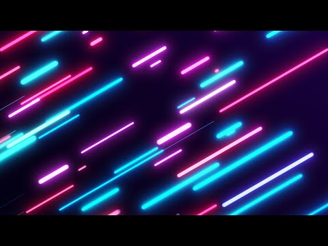 Rounded Neon Red and Blue lines Background video | Footage | Screensaver