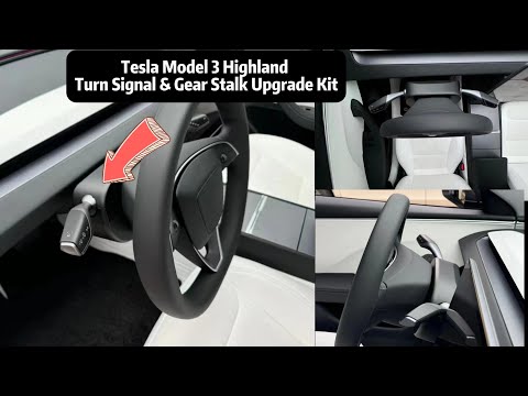 NEW 2024 Model 3 Highland turn signal and gear lever are newly upgraded!#tesla #model3highland