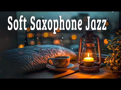 Soft Saxophone Jazz 🎷 Snowfall Ambience for a Peaceful and Relaxing Evening: Music Relaxes the Soul