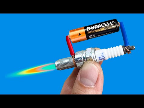 How To Make a Simple Welding Machine From Spark Plugs at Home!