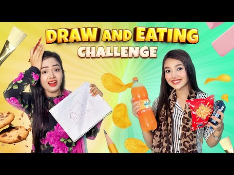 Draw And Eating Challenge | Borna Hossain | Sanjida