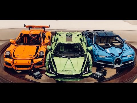 🔥 The 3 LEGO Technic Cars - Lamborghini FKP 37, Bugatti Chiron, and Porsche 911 🔥