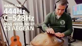 HAND PAN 444Hz C=528Hz Mag Instrument C3 Aegean