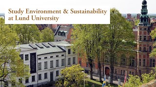 Study Environment and Sustainability at Lund University