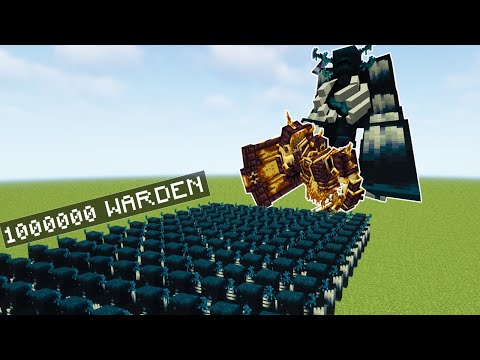 Strongest BOSSES of Every Mods vs 1,000,000 Wardens - Minecraft Mob Battle