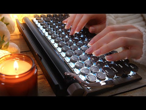 ASMR Sleep inducing Keyboard Typing (5 keyboard types) - ASMR No Talking