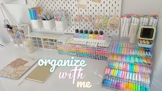 desk makeover 🪴 | minimalist setup, aesthetic desk organization, ikea haul 🌷