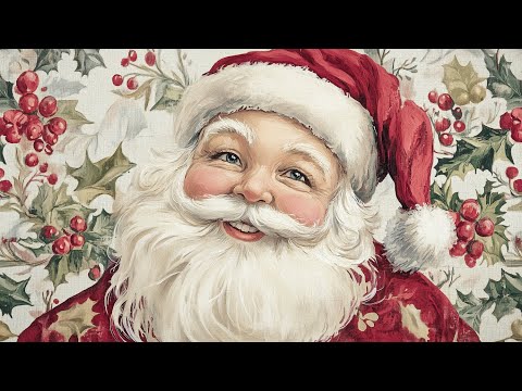 Vintage Santa TV Art | 12 Images | 2 Hours | 4K | Vintage Christmas TV Art | Christmas Slideshow