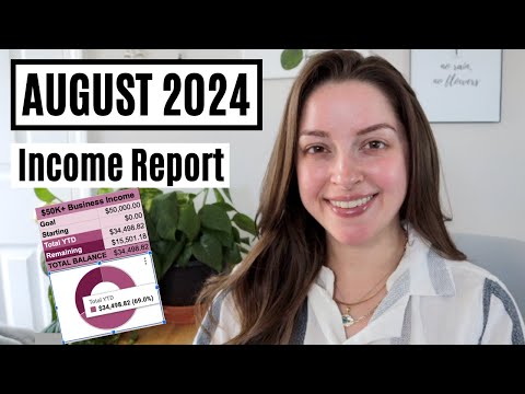 August 2024 Income Report | YouTube, Etsy, Credit Cards, Referrals, and Business Expenses