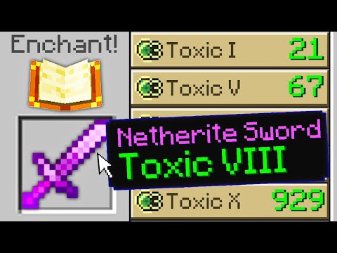 Minecraft UHC but I added a new 'Toxic' enchantment..