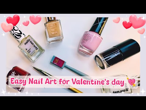 Easy Valentine Day Nail Art 2025 💌💕 DIY Nail Art designs at home #valentineday #229