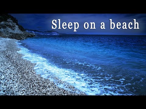 Deep Sleeping on Cala dei Gabbiani Beach at Night with Relaxing Waves - Sweet Dreams