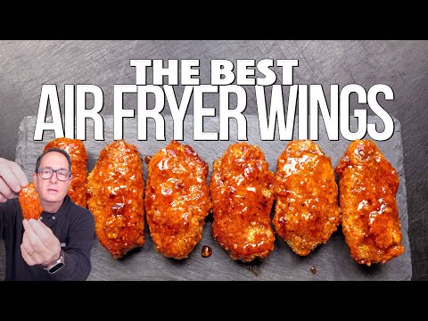 THE BEST AIR FRYER CHICKEN WINGS! | SAM THE COOKING GUY