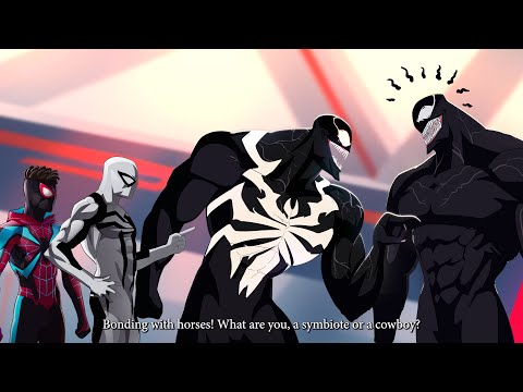 Insomniac Venom and Miles Morales and Antivenom Reacts to Venom" The Last Dance" Movie trailer