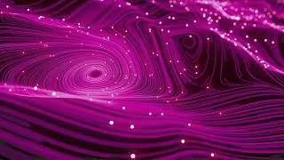 waves of pink particles and lines