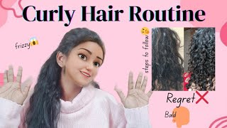 Curly Hair Care Routine to looks perfect😍🥰✅ | steps to follow curly girls