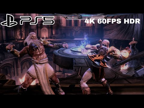 God of War® III Remastered Pelea Zeus + Final PS5 4K(UHD) 60FPS HDR Modo Caos