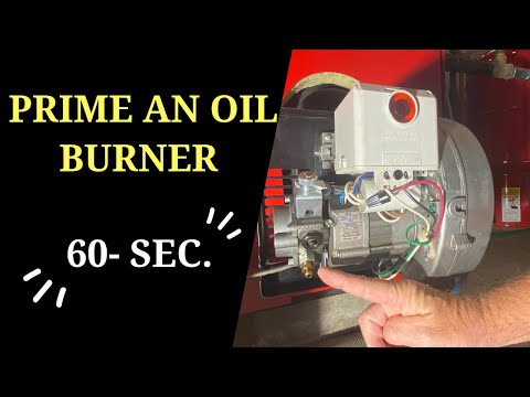 How to Prime and Start an Oil Burner #Shorts