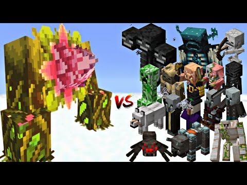 All Minecraft Mobs vs Leapleaf – Who Wins? (Epic Battle Simulation!)