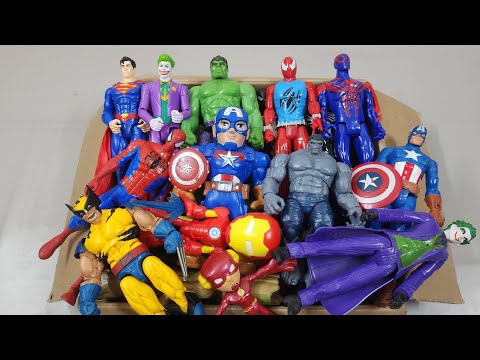 THANOS VS SPIDERMAN VS HULK VS IRONMAN VS SUPERMAN VS CAPTAIN AMERICA SUPERHERO AVENGERS UNBOXING