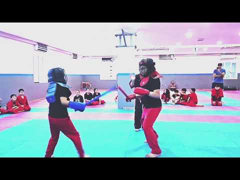 Kids Arnis padded sticks sparring of Filipino Martial Arts