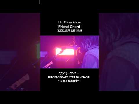 ヒトリエ「ワンミーツハー」from HITORI-ESCAPE 2024 10-NEN-SAI～日比谷超絶野音～ #ヒトリエ #FriendChord #shorts