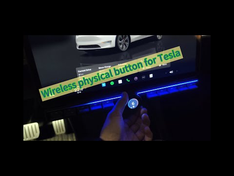 Detailed guide for installation of wireless physical button for Tesla Model Y, through protocol port