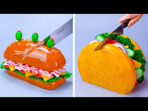 Realistic Fondant Cake Look Like Real | Awesome Colorful Cake and Dessert Compilation