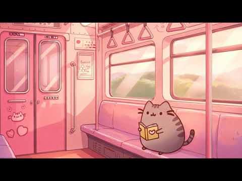 Pusheen’s Chill Study Session 📚 Soft Lofi Vibes for Relaxing & Studying ☕ Cozy & Relaxing Beats