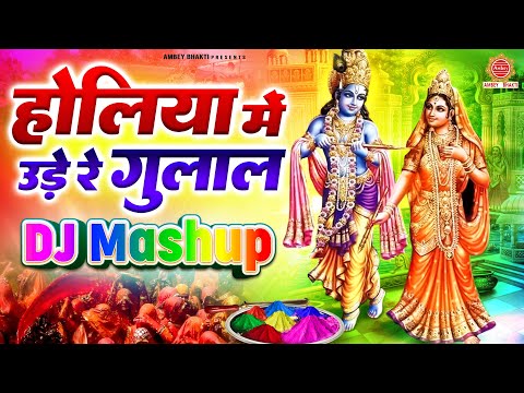 होलिया में उड़े रे गुलाल | Holiya Mein Ude Re Gulal DJ Mashup | Holi Special Radha Krishna Holi Song