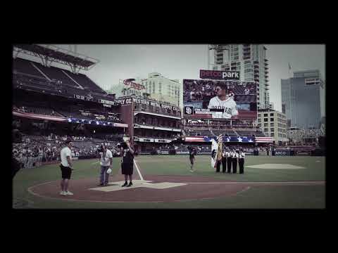 Stan Taylor - National Anthem San Diego Padres vs. Los Angeles Dodgers (Live Iphone Video)