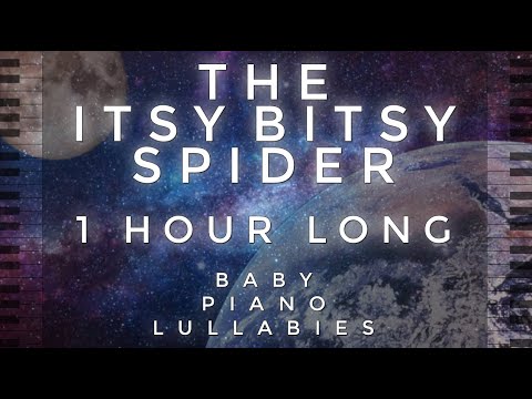 "The Itsy Bitsy Spider" 1 Hour Long by Baby Piano Lullabies!!!