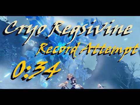 Genshin Impact | Resurgent Cryo Regisvine Record Attempt (0:34)