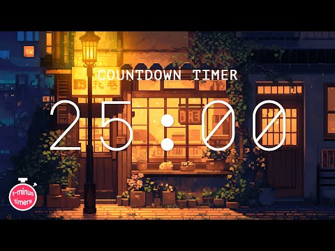 25 minute lofi timer for focus