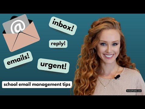 Email management tips for students