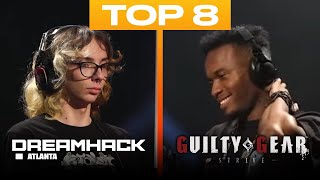 DreamHack Atlanta 2024 STRIVE TOP 8 (UMISHO Marvelo Razzo KingAfrica Jikh Skull_Duggers) Guilty Gear