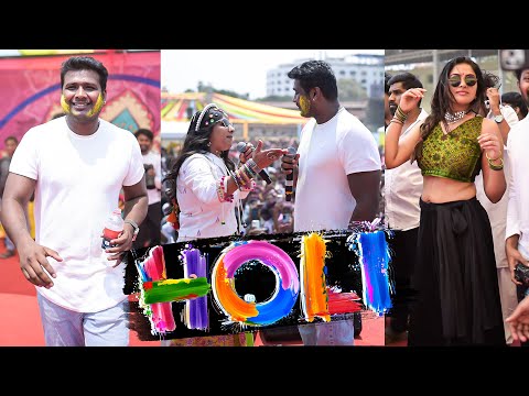 Rahul Sipligunj, Singer Mangli, Divi Vadthya Holi celebrations 2025 | Mass Celebration | TFPC