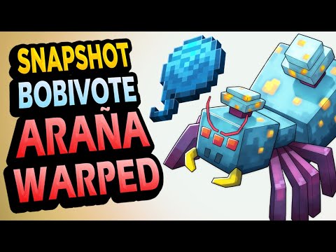 ✅ ARAÑA WARPED 👉 Snapshot Minecraft Bobivote