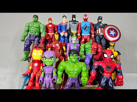 THANOS VS SPIDERMAN VS HULK VS IRONMAN VS CAPTAIN AMERICA VS SUPERMAN SUPERHERO AVENGERS UNBOXING