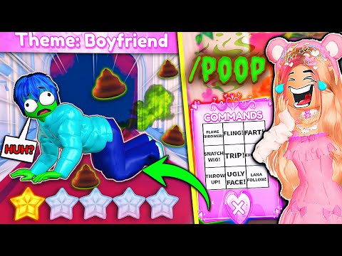 I *TROLLED* My BOYFRIEND With *ADMIN COMMANDS* & He Got SO MAD in DRESS TO IMPRESS... | ROBLOX