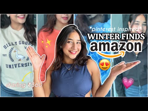 *amazon winter wear haul*🧣🥰 pinterest inspired sweatshirts, hoodies & more! 😍 | Rashi Shrivastava